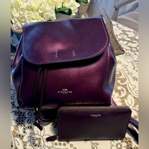 Coach Backpack/Wallet/Key Charms Bundle
